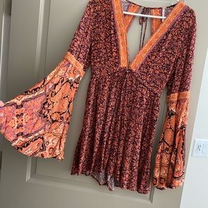 Free People Bell-sleeve Romper